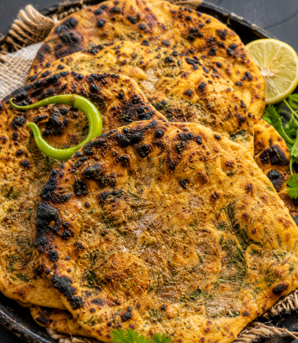 Spiced Gram Flour Missi Roti